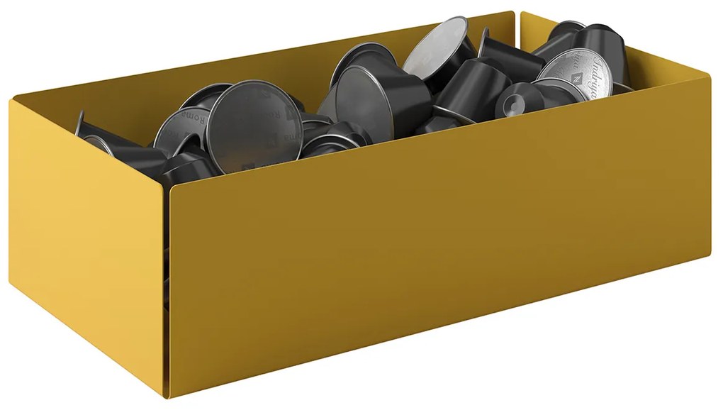 Θήκη Για Κάψουλες Καφέ (25x7.5x13) Pam &amp; Co 117-603 Matt Yellow