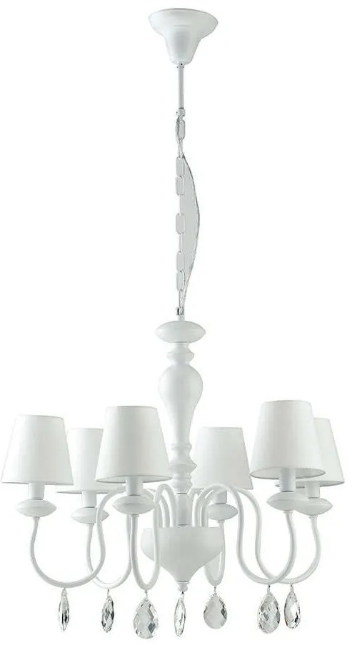 Φωτιστικό Οροφής I-Arthur/6 White Luce Ambiente Design Crystal, Metal
