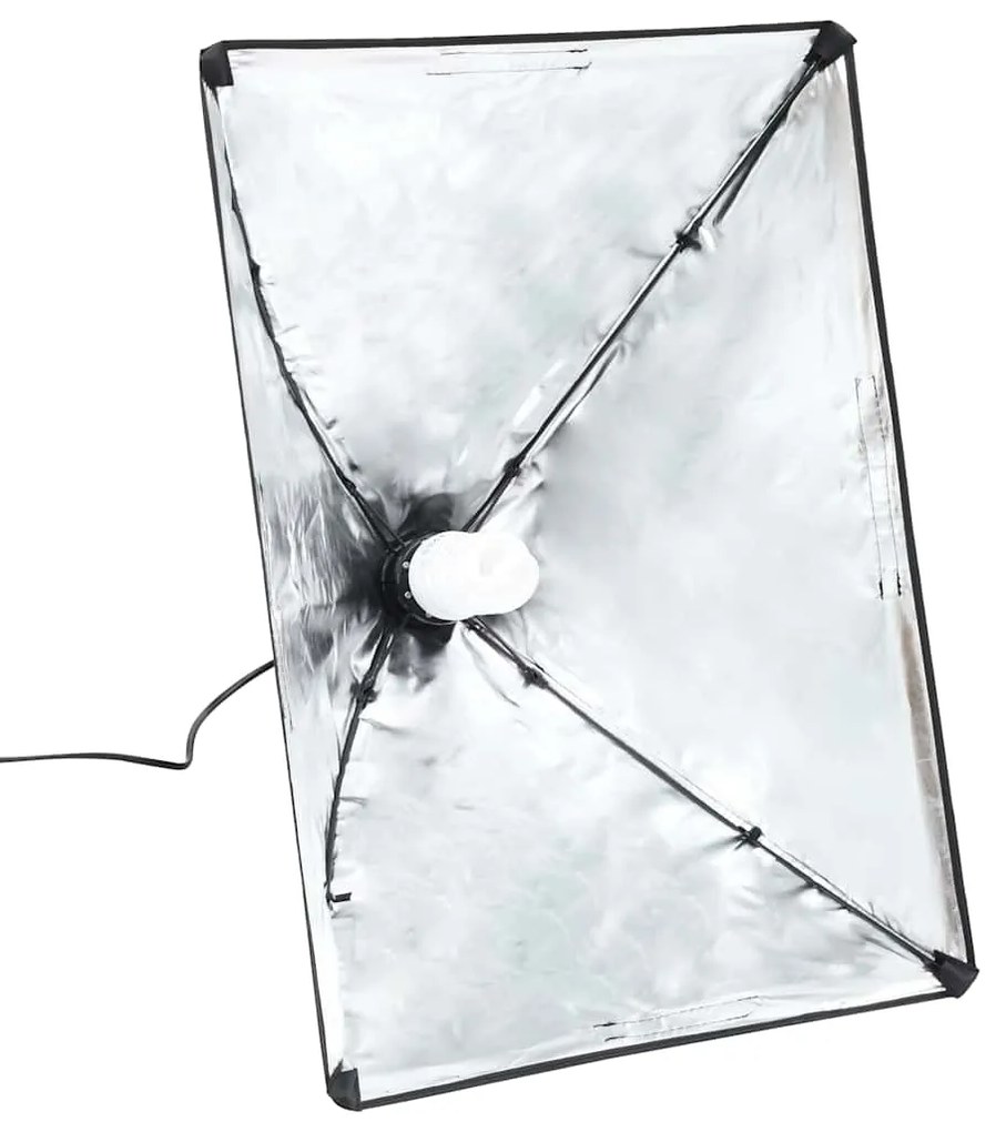 vidaXL Φωτιστικά Studio Επαγγελματικά 2 τεμ. Μαύρα 40x60 εκ. Ατσάλινα