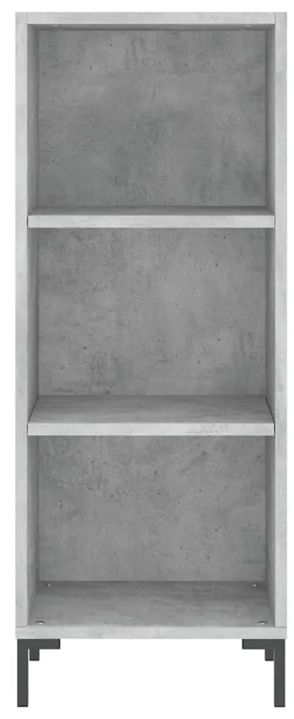 vidaXL Ντουλάπι Γκρι Σκυροδέματος 34,5x32,5x90 εκ. Επεξεργασμένο Ξύλο
