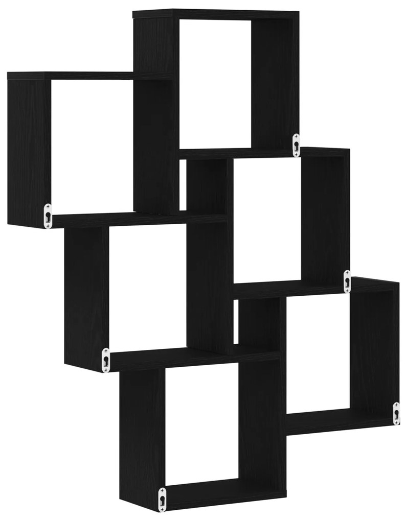 vidaXL Ντουλάπι Τοίχου Μαύρη Δρυς 78x15x92 εκ. Φτιαγμένο από Ξύλο
