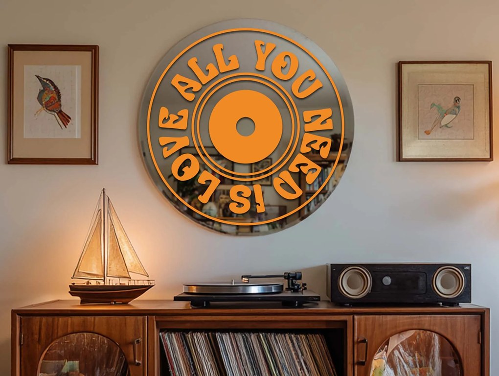 Αυτοκόλλητο για καθρέφτη S42 – CD- All you need is love