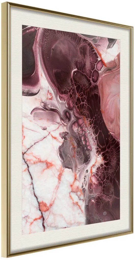 Αφίσα - Beauty Enchanted in Marble - 30x45 - Χρυσό - Με πασπαρτού