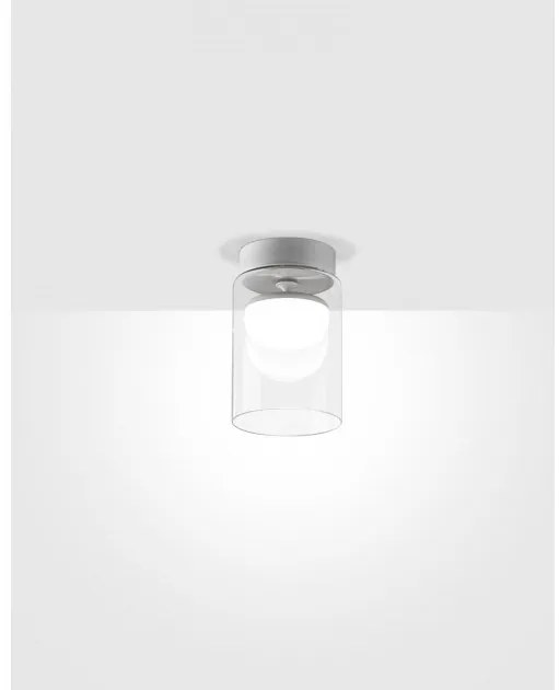 Πλαφονιέρα Φωτιστικό Οροφής LED 8,5W 2700K Dimmable Triac Κρύσταλλο Diver C5 Prandina-1C72002113001-Λευκό 1C72002113001