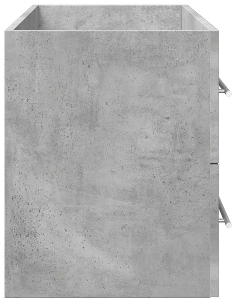 vidaXL Ντουλάπι Νιπτήρα Γκρι Σκυροδέματος 100x38,5x48 εκ. Επεξ. Ξύλο