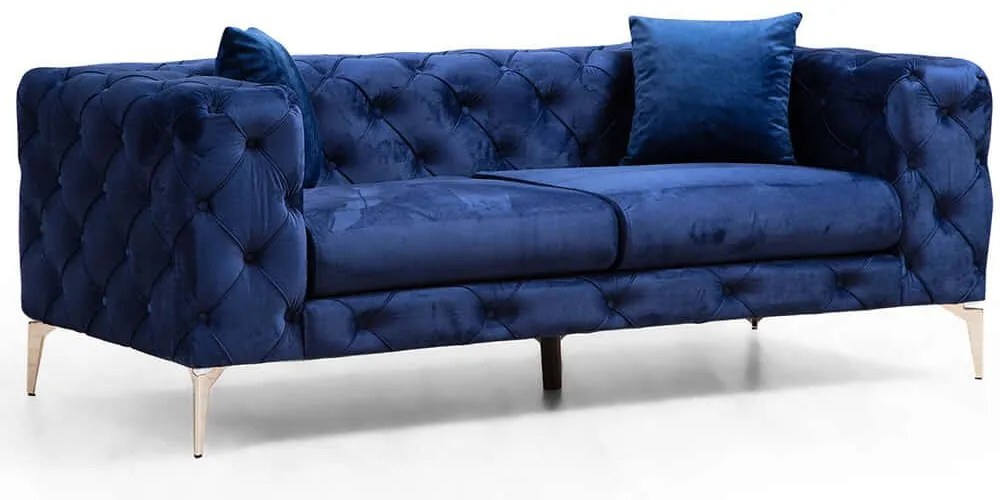 Καναπές Διθέσιος Como 569HLN1128 197x90x70cm Navy Blue