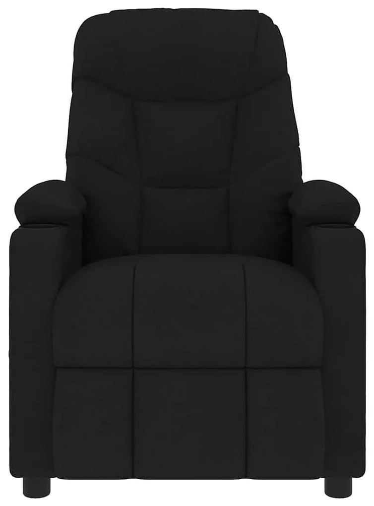 vidaXL Πολυθρόνα Μασάζ Μαύρη Υφασμάτινη