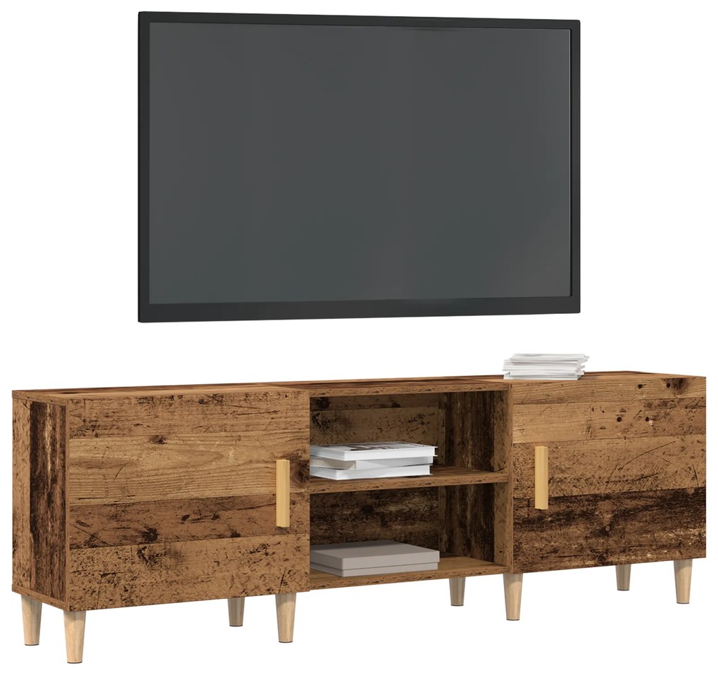 vidaXL Ντουλάπι Τηλεόρασης Παλιού Ξύλου 150x30x50 εκ Κατασκευασμένο Ξύλο