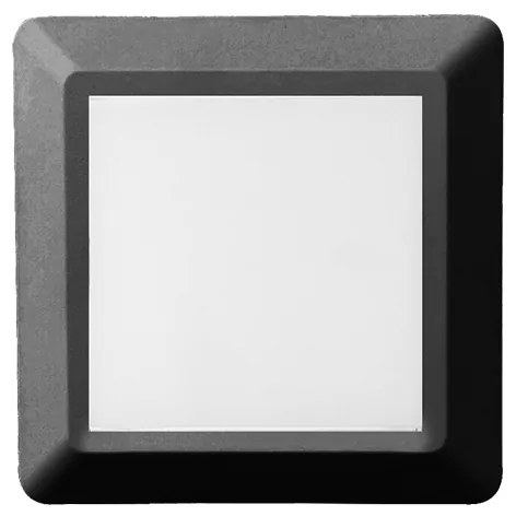 LED WALL SQUARE LUMINAIRE DARK GREY 230V AC IP65 4W 3000K 270LM RA80 ACA SLIM51NDG