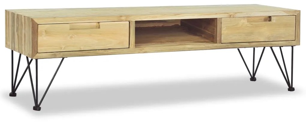 vidaXL Έπιπλο Τηλεόρασης 120 x 35 x 35 εκ. από Μασίφ Ξύλο Teak