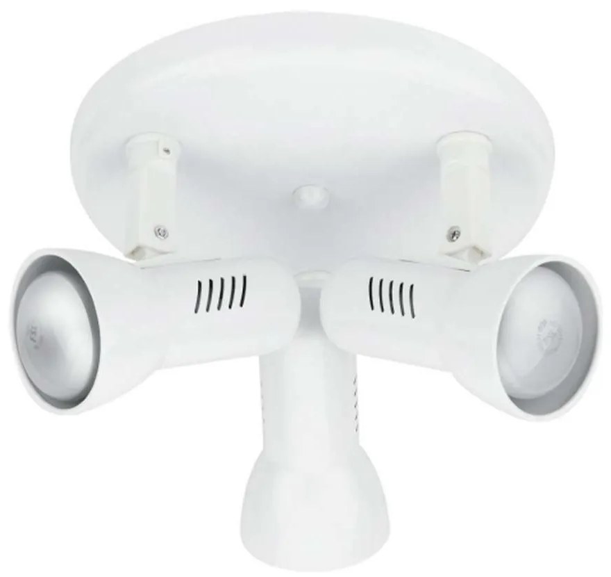 Φωτιστικό Οροφής - Σποτ Carrera SPOT-CARRERA-PL3 Ρυθμιζόμενο 3xE27 40W 28x31,5cm White Intec Metal