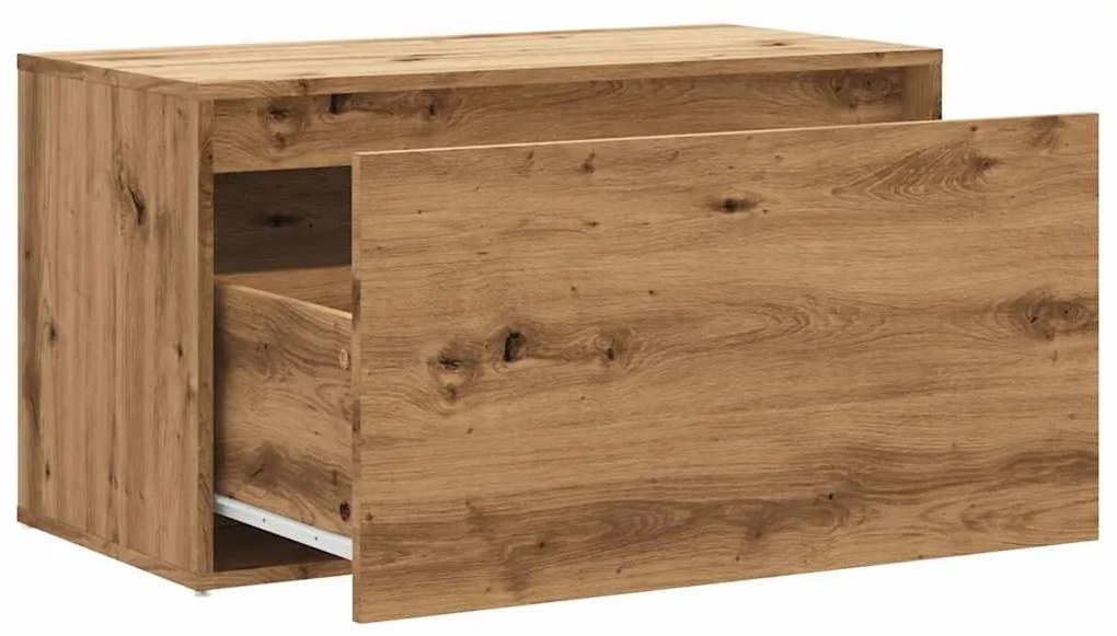 vidaXL Έπιπλο Χολ / Εισόδου τεχνίτης Δρυς 80 x 40 x 45 εκ. Μοριοσανίδα