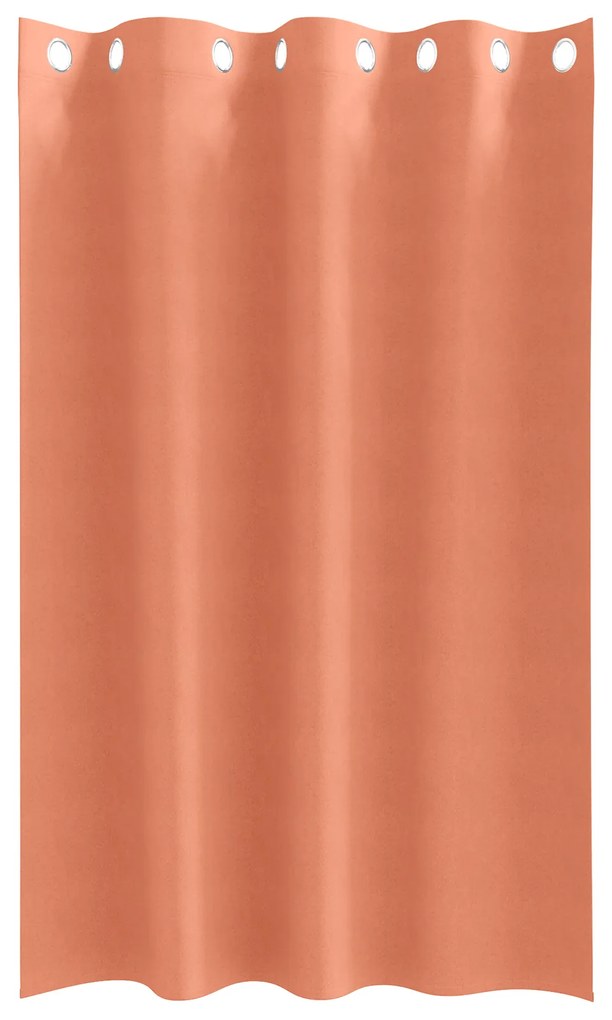 vidaXL Κουρτίνες με κουρτίνες 2 pcs Τερακότα 175 x 140 εκ. Πολυεστέρας