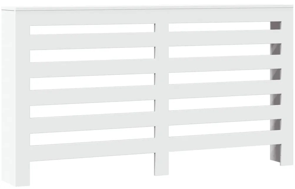 vidaXL Κάλυμμα Καλοριφέρ Λευκό 149x20x82 εκ. από Επεξεργασμένο Ξύλο