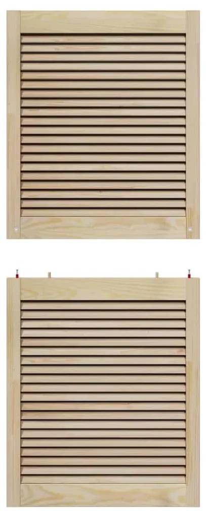 vidaXL Πόρτα Ντουλάπας με πόρτα 4 pcs Φυσικό 140.5 x 2.1 x 49.5 cm