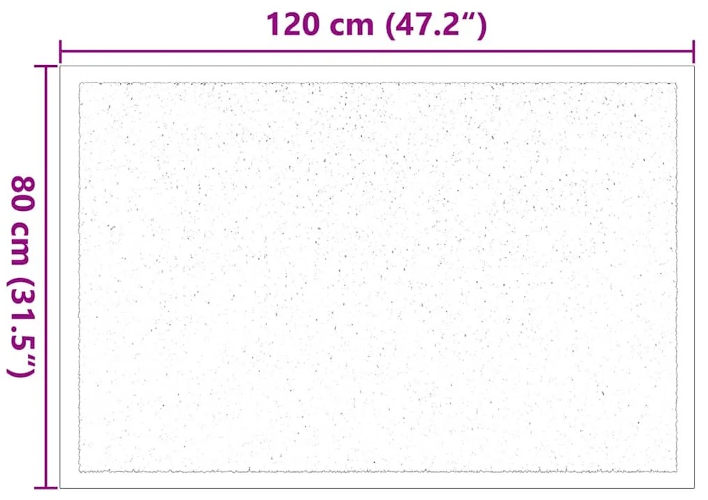 vidaXL Χαλάκι Εξώπορτας Μπεζ 60 x 40 x 1.2 εκ. Ύφασμα τέντι