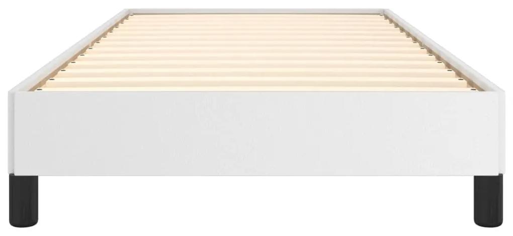 Πλαίσιο Κρεβατιού Λευκό 100x200 εκ. από Συνθετικό Δέρμα - Λευκό