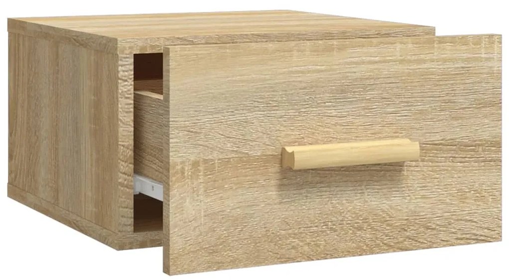 vidaXL Κομοδίνα Επιτοίχια Sonoma Δρυς 35 x 35 x 20 εκ.