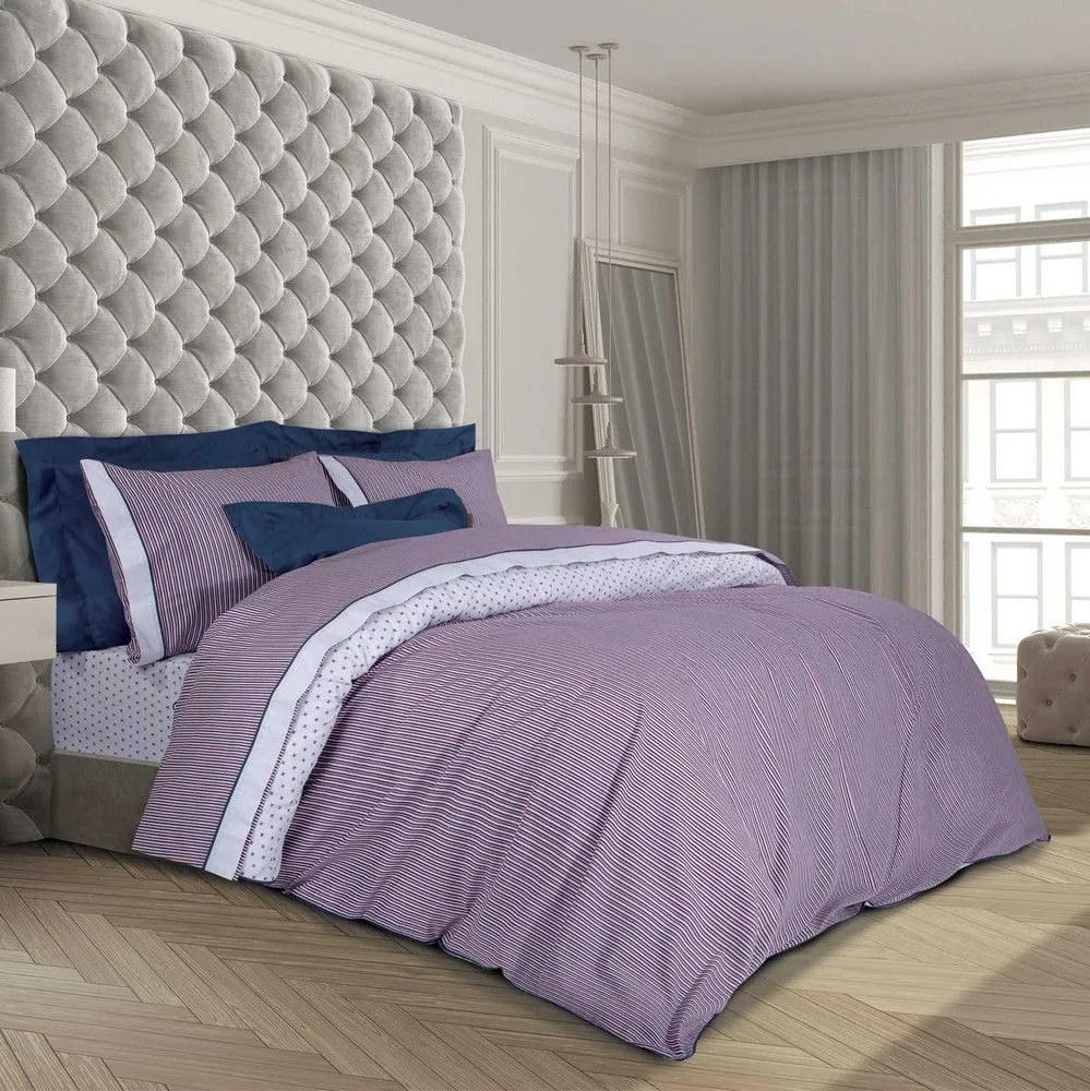 Παπλωματοθήκη 2172 (Σετ 3τμχ) Red-Blue-White Greenwich Polo Club King Size 240x260cm Cotton-Polyester