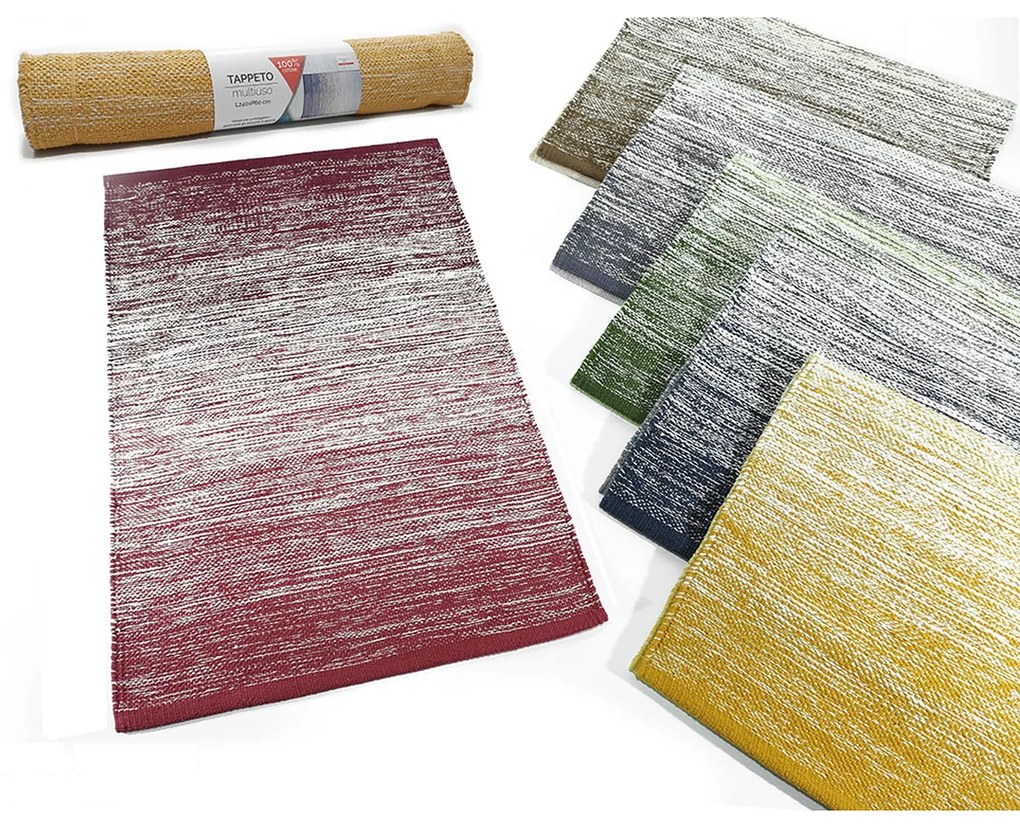 Χαλί Κουζίνας Πολύχρωμο Βαμβάκι 60x240cm Σε 6 Χρώματα-06512405