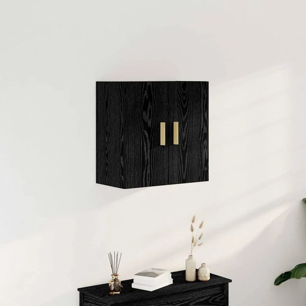 vidaXL Ντουλάπα Τοίχου Μαύρη δρυς 60 x 30 x 60 cm Επεξεργασμένο ξύλο