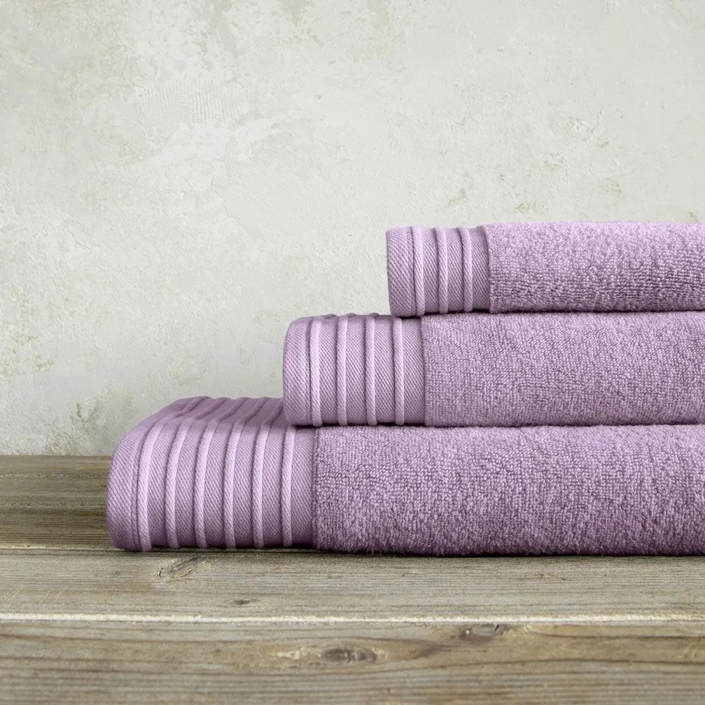 Πετσέτα Feel Fresh Pale Mauve Nima Προσώπου 50x100cm 100% Cotton