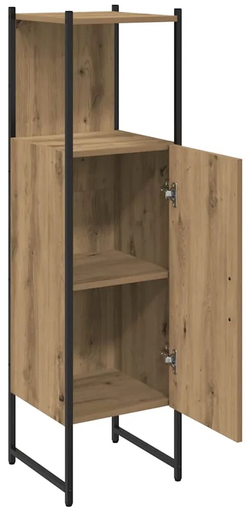 vidaXL Ντουλάπι μπάνιου Δρυς τεχνίτης 33x33x120,5 cm