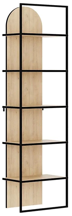 Βιβλιοθήκη Archy Megapap χρώμα sapphire oak 53x31,7x180εκ.