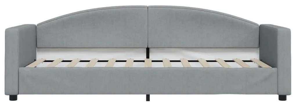 vidaXL Καναπές Κρεβάτι Συρόμενος Ανοιχτό Γκρι 80x200εκ Ύφασμα Συρτάρια