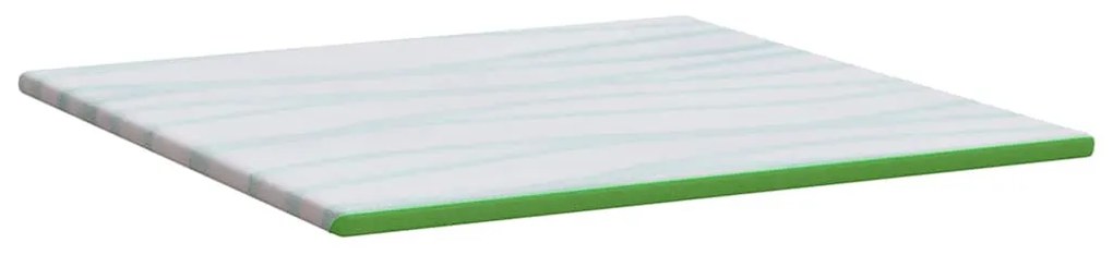 vidaXL Στρώμα επικάλυψης Λευκό και Πράσινο 180 x 200 x 6 εκ