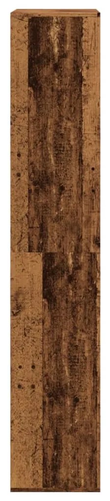 Βιβλιοθήκη Όψη Παλαιού Ξύλου 100x33x175 εκ. Επεξεργασμένο Ξύλο - Καφέ