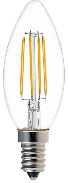 Λαμπτήρας LED C35 Bulb 4W 3000K E14 clear 3.5x3.5x9.5 εκ.
