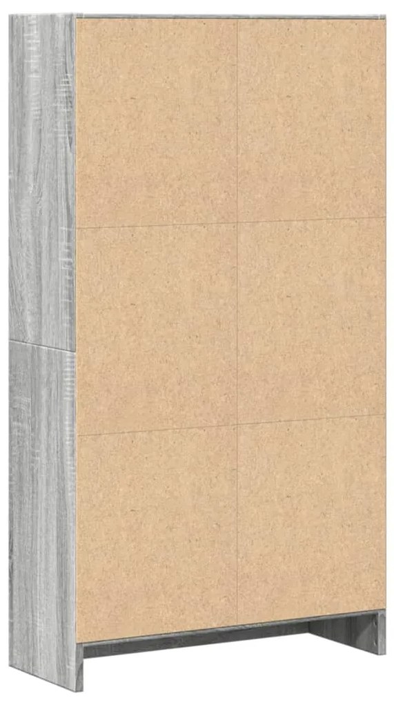 vidaXL Βιβλιοθήκη Γκρι Sonoma 60x24x109 εκ. από Επεξεργ. Ξύλο