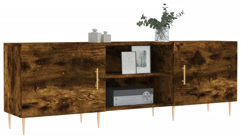 vidaXL Έπιπλο Τηλεόρασης Καπνιστή Δρυς 150x30x50 εκ. Επεξ. Ξύλο