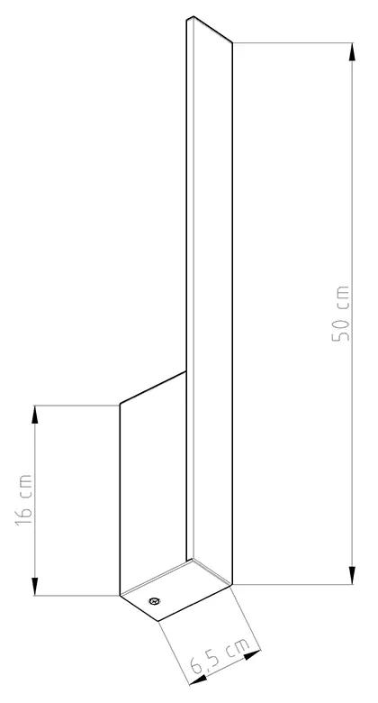 Sollux Φωτιστικό τοίχου Lahti 1,αλουμίνιο,1xLED/45148w