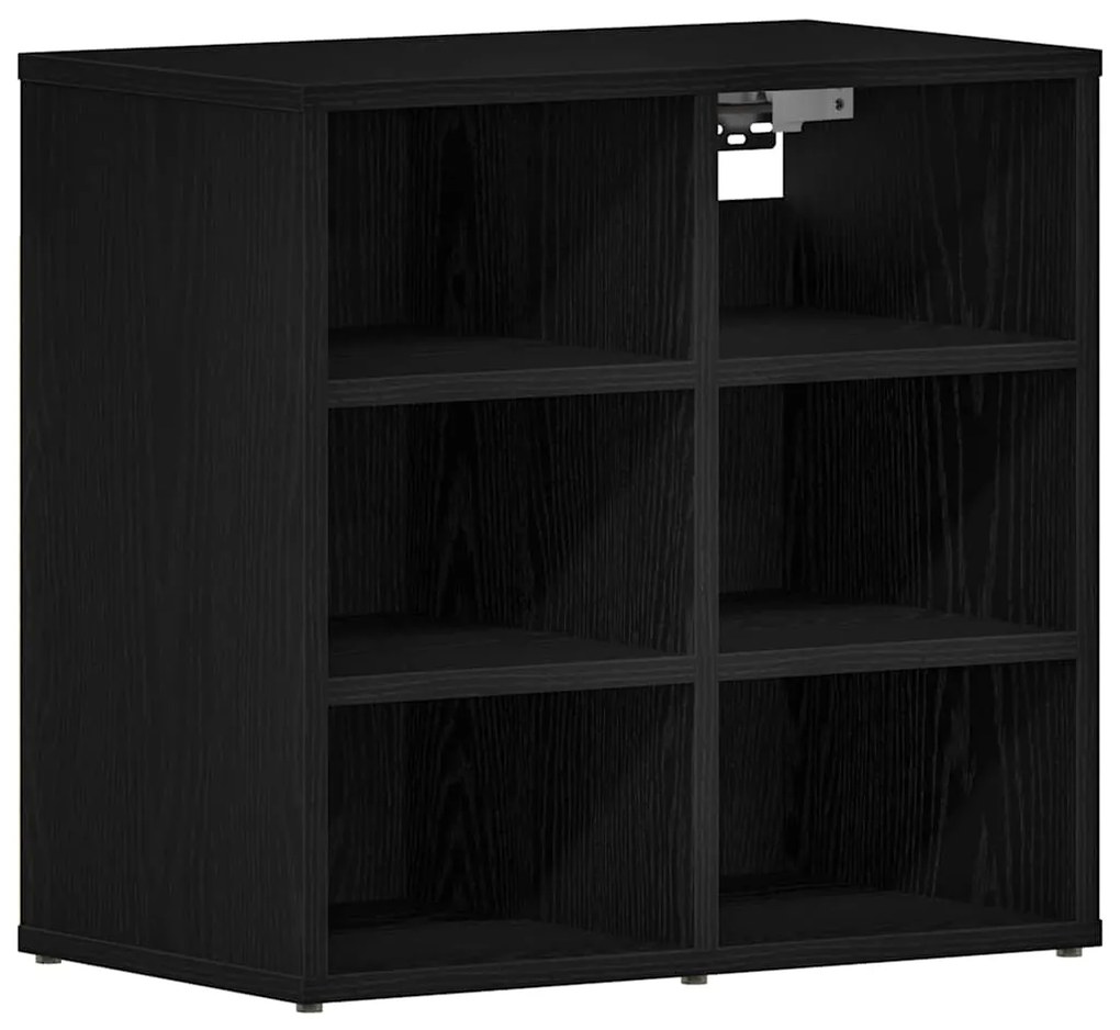 vidaXL Ντουλάπα Παπουτσιών με ράφι 2 pcs Μαύρη δρυς 52 x 30 x 50.5 εκ.