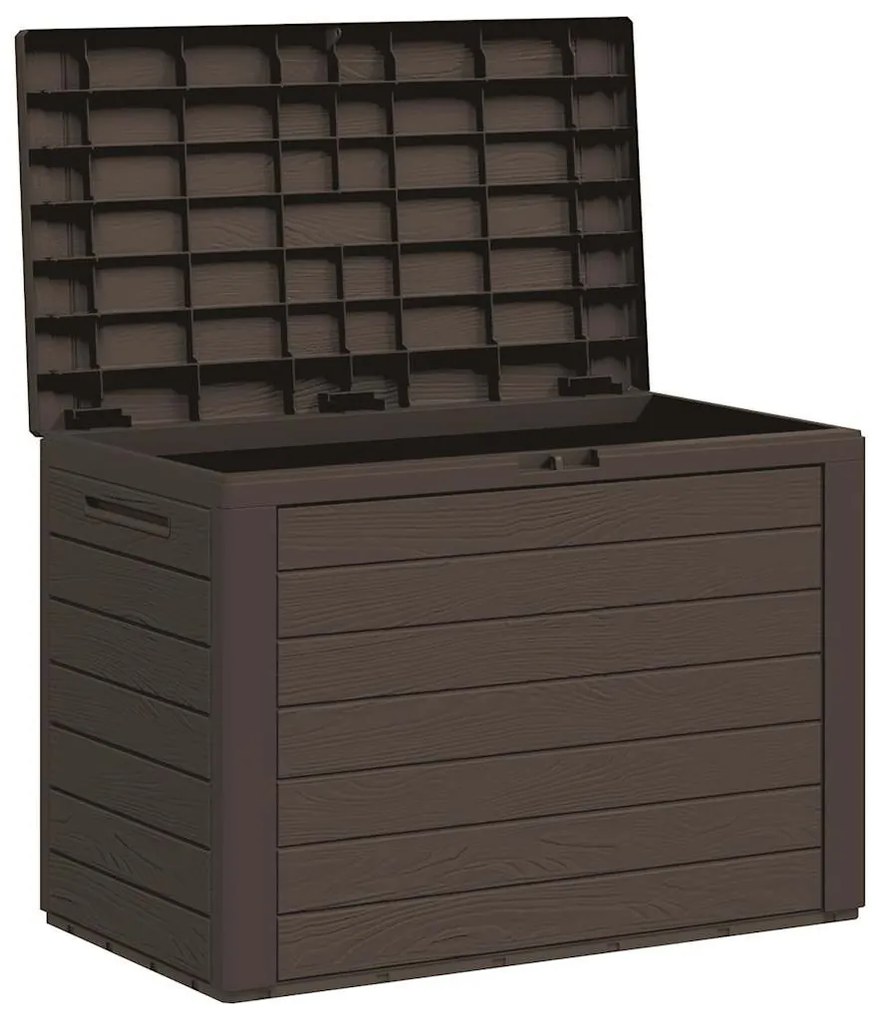vidaXL Μπαούλο Αποθήκευσης Κήπου Καφέ 78 x 44 x 55 εκ.