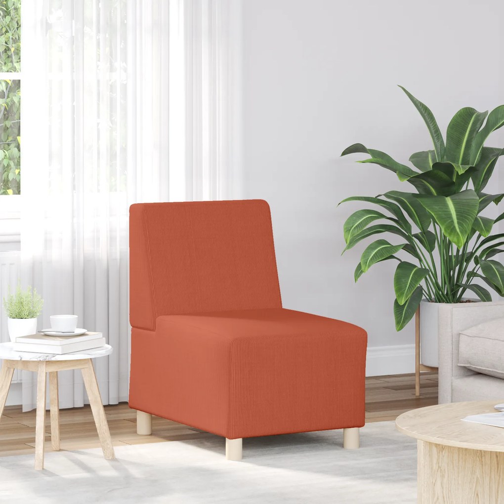 vidaXL Καθίσμα Σαλονιού 3 pcs Πορτοκαλί 55 x 74 x 82 εκ. Βελούδο