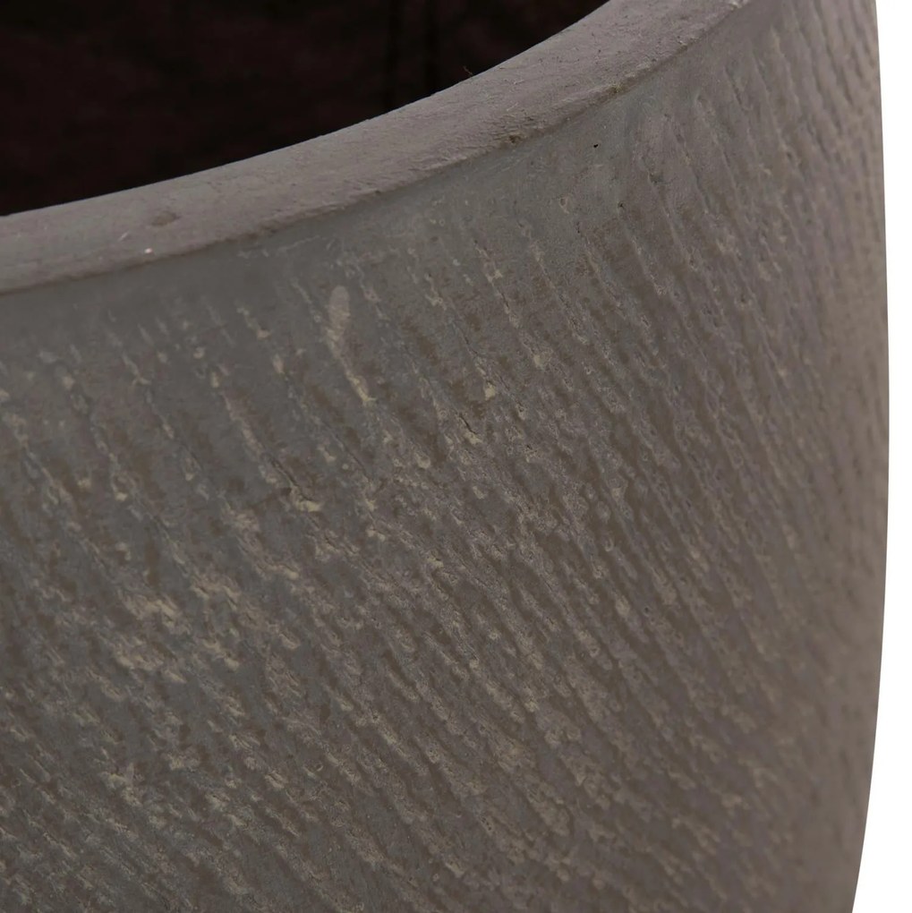 Σετ 4τεμ. Γλάστρες Στρόγγυλες GARDENER C4726 Fiberclay - Γκριζοπράσινο Φ52x55Υ εκ. 52x52x55 εκ.