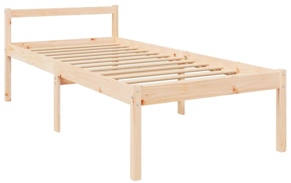 vidaXL Κρεβάτι Ηλικιωμένων 100 x 200 εκ. από Μασίφ Ξύλο Πεύκου