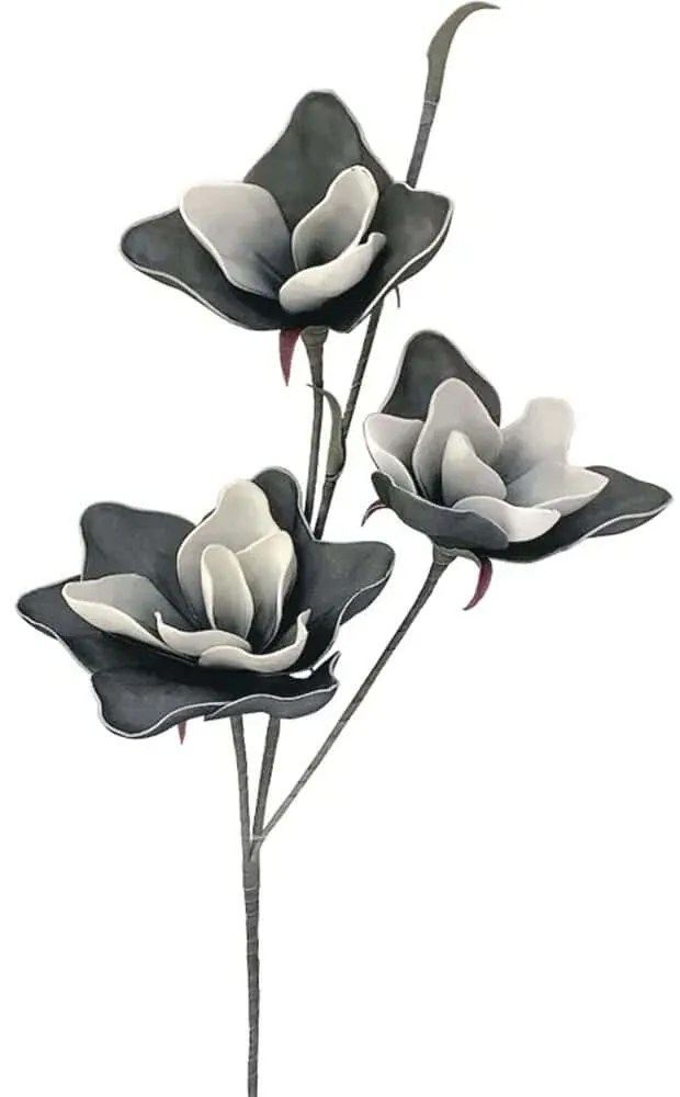 Τεχνητό Λουλούδι Μανόλια 00-7074-2 20x100cm Grey-White Marhome Foam