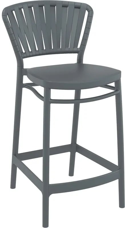 PORTOFINO 65εκ. ΣΚΑΜΠΟ DARK GREY ΠΟΛ/ΝΙΟΥ SIESTA 48X52X96εκ.