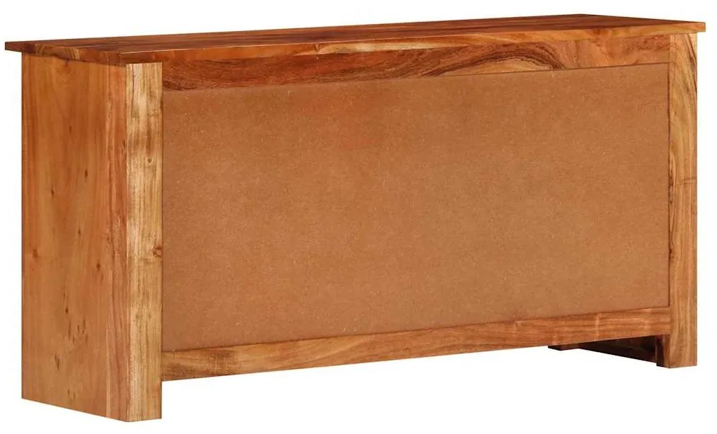 vidaXL Πλαϊνό γραφείο Καφέ 100 x 30 x 50 cm Μασίφ ξύλο ακακίας