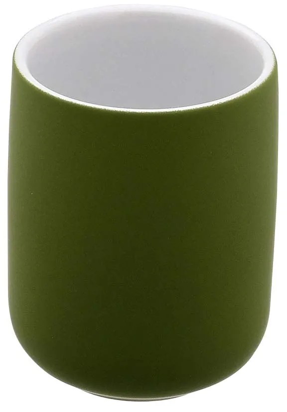 Ποτήρι Οδοντόβουρτσας (Φ7x10) Estia Bamboo Essentials Olive 02-14841