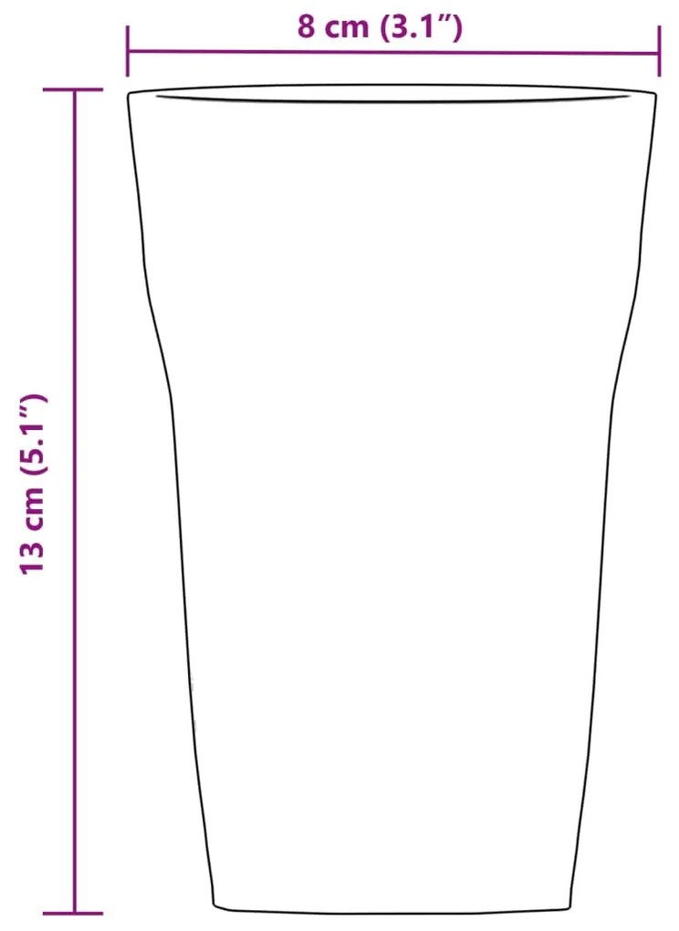 vidaXL Ποτήρια 6 Τεμ. 415 ml
