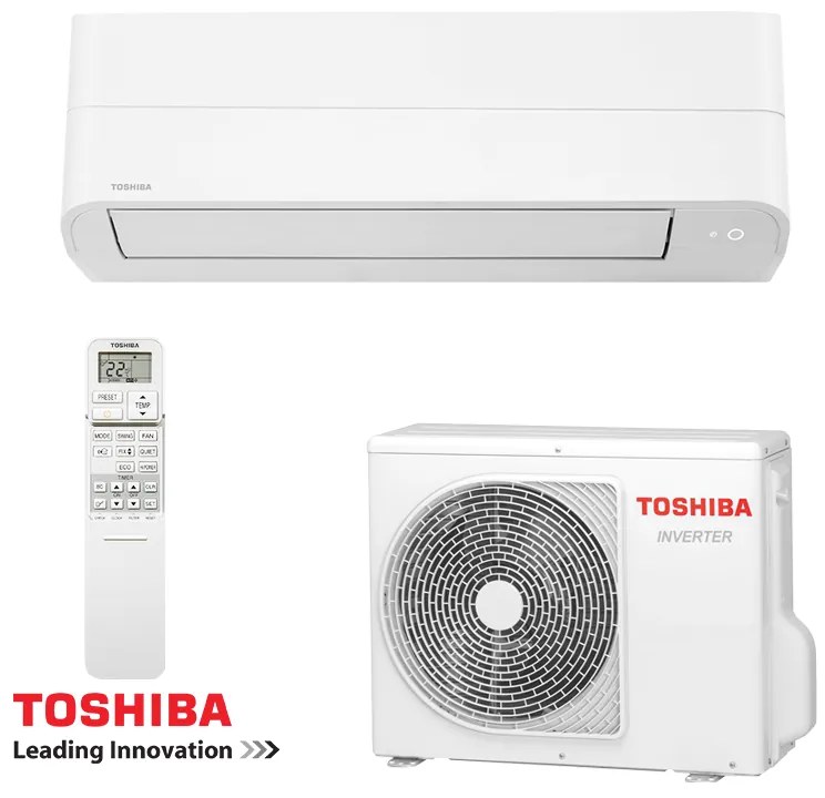 Κλιματιστικό Inverter Toshiba Essento RAS-B10B2KV2G-E + RAS-10B2AVG-E2, 10000 BTU, 21 m2, A++, R-32, Λευκό