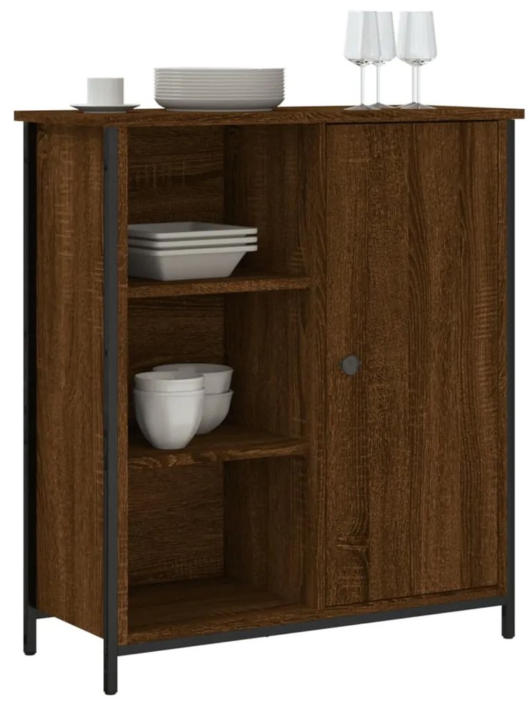 vidaXL Ντουλάπι Καφέ Δρυς 70 x 30 x 80 εκ. από Επεξεργ. Ξύλο