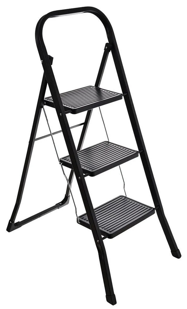 Estia 04-14711 Σκαλοσκαμπο με 3 Σκαλια 46x71x105cm, Μαύρη
