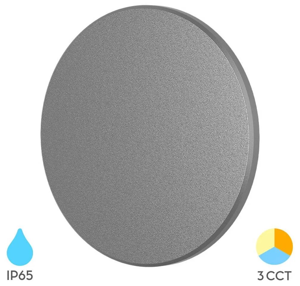 Φωτιστικό Επίτοιχο Braytron BG37-00182 Γκρι (Grey) CCT3