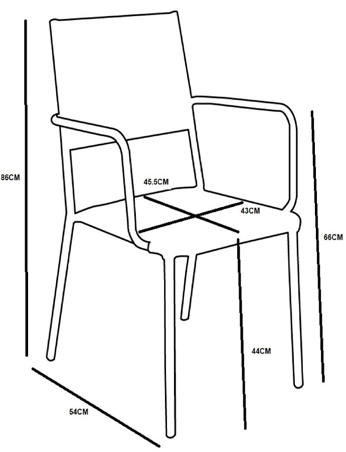 PERTH ΚΑΡΕΚΛΑ ΦΥΣΙΚΟ 55x56xH88cm